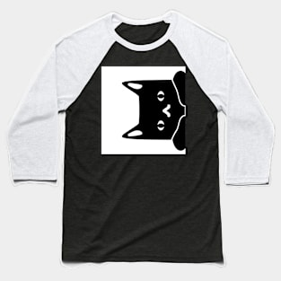 Black cat from right side Baseball T-Shirt